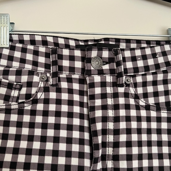 Gingham Print High Rise Shortie Shorts - NWOT - Picture 4 of 6